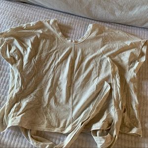 Lululemon Cream It’s A Tie Short Sleeve